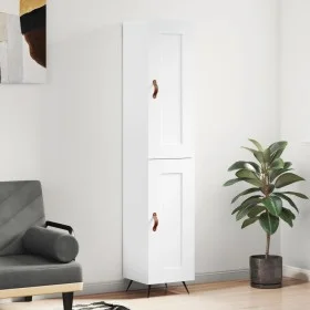 Aparador alto madera contrachapada blanco brillo 34,5x34x180 cm von vidaXL, Sideboards - Ref: Foro24-3200427, Preis: 104,86 €...