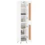 Aparador alto madera contrachapada blanco brillo 34,5x34x180 cm by vidaXL, Sideboards - Ref: Foro24-3200427, Price: 104,86 €,...