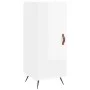 Aparador alto madera contrachapada blanco brillo 34,5x34x180 cm by vidaXL, Sideboards - Ref: Foro24-3200427, Price: 104,86 €,...