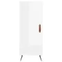 Aparador alto madera contrachapada blanco brillo 34,5x34x180 cm by vidaXL, Sideboards - Ref: Foro24-3200427, Price: 104,86 €,...