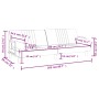 Schlafsofa aus dunkelgrünem Samt mit Armlehnen von vidaXL, Sofas - Ref: Foro24-351896, Preis: 296,33 €, Rabatt: %
