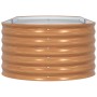 Arriate elevado Marrón 240 x 80 x 44 cm Acero en Maceteros y jardineras | Comprar online en Foro24