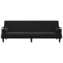 Sofá cama con reposabrazos terciopelo negro de vidaXL, Sofás - Ref: Foro24-351898, Precio: 277,24 €, Descuento: %