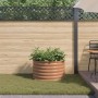 Arriate elevado Marrón 80 x 80 x 44 cm Acero en Maceteros y jardineras | Comprar online en Foro24