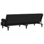 Sofá cama con reposabrazos terciopelo negro de vidaXL, Sofás - Ref: Foro24-351898, Precio: 277,24 €, Descuento: %