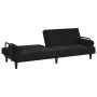 Sofá cama con reposabrazos terciopelo negro de vidaXL, Sofás - Ref: Foro24-351898, Precio: 277,24 €, Descuento: %