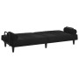 Black velvet sofa bed with armrests by vidaXL, Sofas - Ref: Foro24-351898, Price: 299,23 €, Discount: %