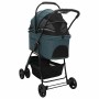 Carrito Plegable para Mascotas Ajustable Verde 81 x 47 x 99 cm
