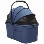 Carrito Plegable para Mascotas Ajustable Azul 81 x 47 x 99 cm