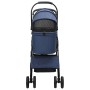 Carrito Plegable para Mascotas Ajustable Azul 81 x 47 x 99 cm