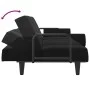 Sofá cama con reposabrazos terciopelo negro de vidaXL, Sofás - Ref: Foro24-351898, Precio: 277,24 €, Descuento: %