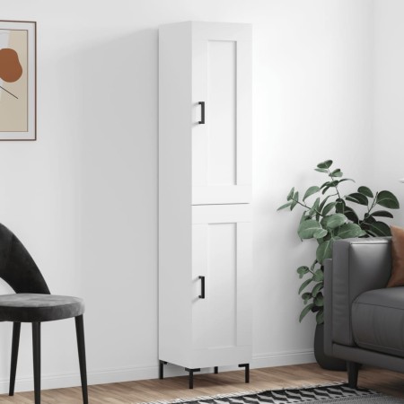 Hochglänzendes Sideboard aus weißem Sperrholz, 34,5 x 34 x 180 cm von vidaXL, Sideboards - Ref: Foro24-3200451, Preis: 111,37...