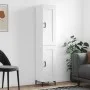 Hochglänzendes Sideboard aus weißem Sperrholz, 34,5 x 34 x 180 cm von vidaXL, Sideboards - Ref: Foro24-3200451, Preis: 110,03...