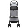 Carrito Plegable para Mascotas Ajustable Gris 81 x 47 x 99 cm