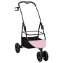 Carrito Plegable para Mascotas Ajustable Rosa 78 x 54 x 101 cm