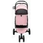 Carrito Plegable para Mascotas Ajustable Rosa 78 x 54 x 101 cm