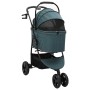 Carrito Plegable para Mascotas Ajustable Verde 78 x 54 x 101 cm