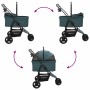 Carrito Plegable para Mascotas Ajustable Verde 78 x 54 x 101 cm