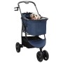 Carrito Plegable para Mascotas Ajustable Azul 78 x 54 x 101 cm