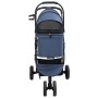 Carrito Plegable para Mascotas Ajustable Azul 78 x 54 x 101 cm