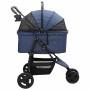 Carrito Plegable para Mascotas Ajustable Azul 78 x 54 x 101 cm