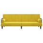 Sofá cama con reposabrazos terciopelo amarillo by vidaXL, Sofas - Ref: Foro24-351899, Price: 249,03 €, Discount: %