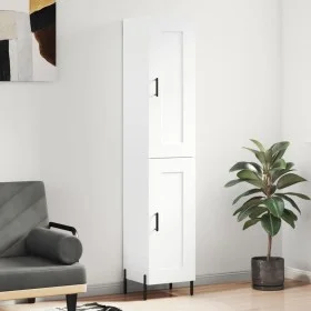 Tall white plywood highboard 34.5x34x180 cm by vidaXL, Sideboards - Ref: Foro24-3200457, Price: 114,25 €, Discount: %