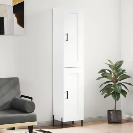 Aparador alto madera contrachapada blanco 34,5x34x180 cm de vidaXL, Aparadores - Ref: Foro24-3200457, Precio: 114,24 €, Descu...