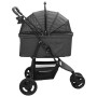 Carrito Plegable para Mascotas Ajustable Negro 78 x 54 x 101 cm