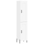 Aparador alto madera contrachapada blanco 34,5x34x180 cm de vidaXL, Aparadores - Ref: Foro24-3200457, Precio: 115,65 €, Descu...