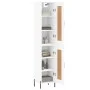 Aparador alto madera contrachapada blanco 34,5x34x180 cm de vidaXL, Aparadores - Ref: Foro24-3200457, Precio: 114,24 €, Descu...
