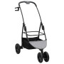 Carrito Plegable para Mascotas Ajustable Gris 78 x 54 x 101 cm