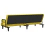 Sofá cama con reposabrazos terciopelo amarillo by vidaXL, Sofas - Ref: Foro24-351899, Price: 259,11 €, Discount: %