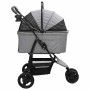 Carrito Plegable para Mascotas Ajustable Gris 78 x 54 x 101 cm