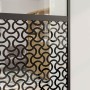Puerta deslizante Negro 76 x 205 cm Vidrio templado y aluminio