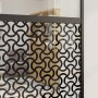 Puerta deslizante Negro 90 x 205 cm Vidrio templado y aluminio