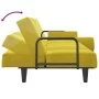Sofá cama con reposabrazos terciopelo amarillo by vidaXL, Sofas - Ref: Foro24-351899, Price: 259,11 €, Discount: %