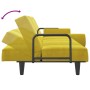 Sofá cama con reposabrazos terciopelo amarillo by vidaXL, Sofas - Ref: Foro24-351899, Price: 249,03 €, Discount: %