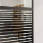 Puerta deslizante Negro 76 x 205 cm Vidrio templado y aluminio