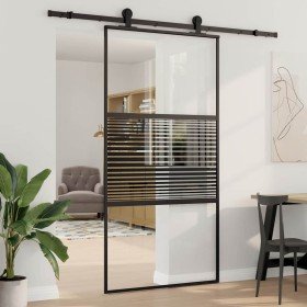 Puerta deslizante Negro 102.5 x 205 cm