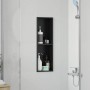 Nichos de Ducha Negro 60 x 20 x 9.5 cm Acero inoxidable