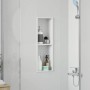 Nichos de Ducha Blanco 60 x 20 x 9.5 cm Acero inoxidable