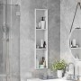 Nichos de Ducha Blanco 90 x 20 x 9.5 cm Acero inoxidable en Paredes y mamparas de ducha | Comprar online en Foro24