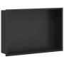 Nichos de Ducha Negro 45 x 30 x 9.5 cm Acero inoxidable