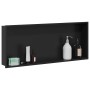Nichos de Ducha Negro 75 x 30 x 9.5 cm Acero inoxidable