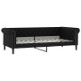 Black synthetic leather sofa bed 90x200 cm by vidaXL, Beds and slatted bases - Ref: Foro24-354226, Price: 214,94 €, Discount: %