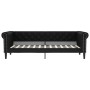 Black synthetic leather sofa bed 90x200 cm by vidaXL, Beds and slatted bases - Ref: Foro24-354226, Price: 214,94 €, Discount: %