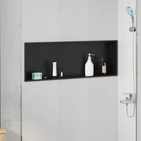 Nichos de Ducha Negro 90 x 30 x 9.5 cm Acero inoxidable