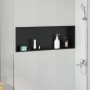 Nichos de Ducha Negro 90 x 30 x 9.5 cm Acero inoxidable