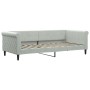 Hellgraues Samtschlafsofa 90x200 cm von vidaXL, Betten und Lattenroste - Ref: Foro24-354244, Preis: 194,46 €, Rabatt: %